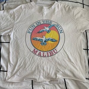 Brandy Melville Malibu Fun in the Sun T shirt